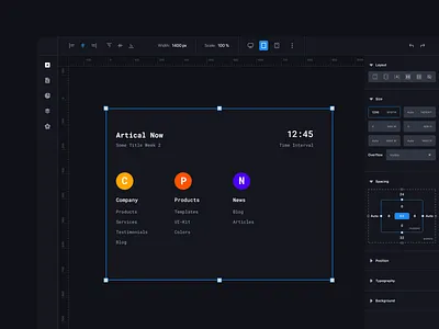 Web Builder Dashboard builder cleand dark dashboard design design tools development editor interface software software design tools ui ux web web builder