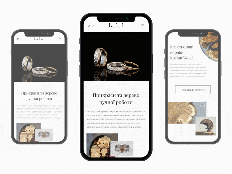 Kochut: Mobile overview design mobile redesign ui ux webmil webmil web production