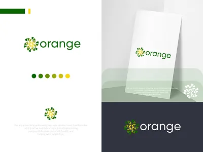 Orange Logo Icon branding identity design business agency service design flat grid gloden ratio icon illustrator color illustration logo saas sass b2c software application desktop startup b2b product