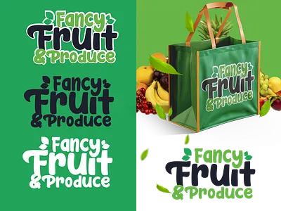 LOGOTYPE FANCY FRUIT design illustrator logo logotype vector