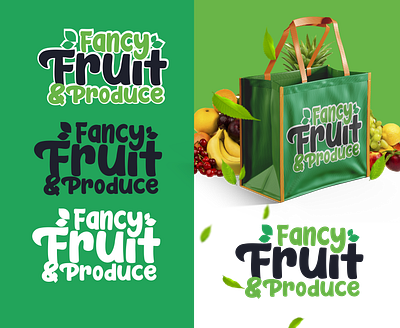 LOGOTYPE FANCY FRUIT design illustrator logo logotype vector