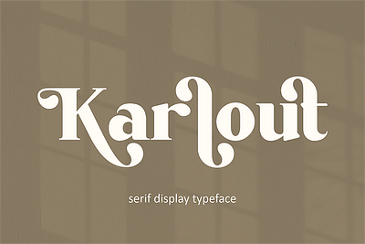 Karlout book cover display font headline font magazine headline font newspaper headline font retro font serif font vintage font