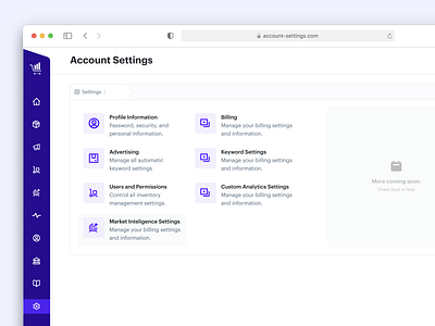 Account Settings - Exploration E-Commerce - B2B account settings api settings app b2b dashboard design system figma freelancing interface minimal payment preferences settings settings page table ui ui kit web