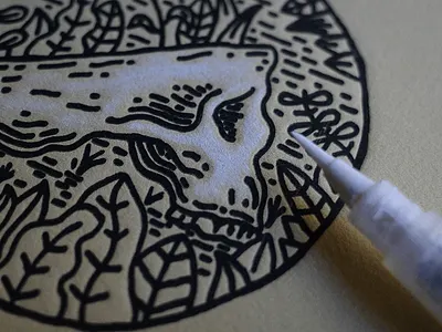Letterpress Print abstract drawing illustration printmaking risograph woodcut