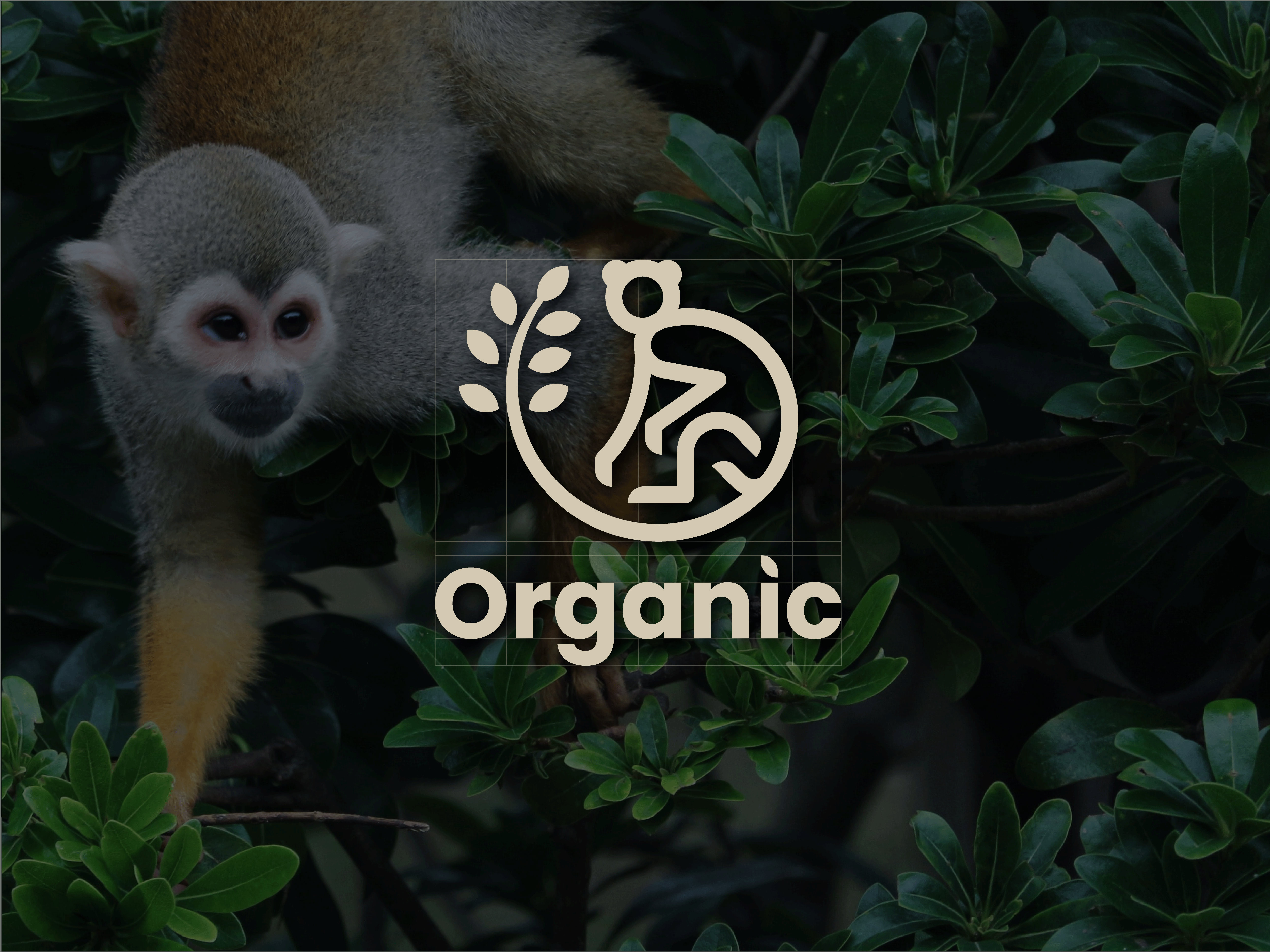 monkey leaf logo abstract logo animal logo branding business icon design drowning graphic design illustration illustrator leaf logo letter mark logo logo design logo mark monkey monkey leaf logo nature organic logo ui vector art