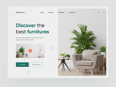 Furniture Website beauty furniture furniture design furniture web interior design interior website ui ux web design website