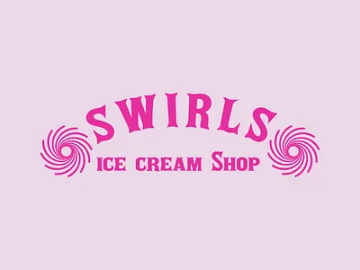 Vintage Logo for Ice Cream Shop design icon logo typography