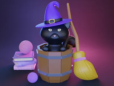 Sabrina 3d blender cartoon character cute digitalart illustration