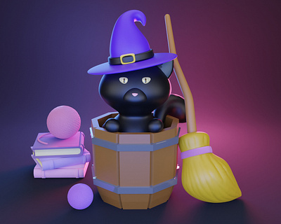 Sabrina 3d blender cartoon character cute digitalart illustration