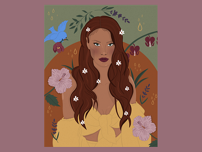 Garden Fairy | Digital Illustration apple digital illustration drawing flowers illustration ipad nature painting procreate