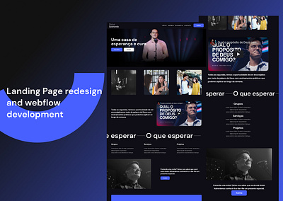 Landing Page redesign and webflow development landingpage ui we webdesign webflow
