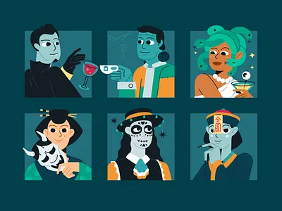 Halloween mood brand branding graphic design green halloween illustration illustrator vector