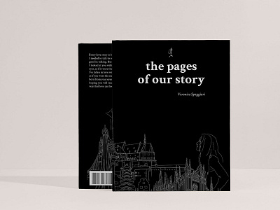 The pages of our story - Libro bianco e nero book brand identity branding design designer illustration illustrazioni libro libro illustrato romantic story