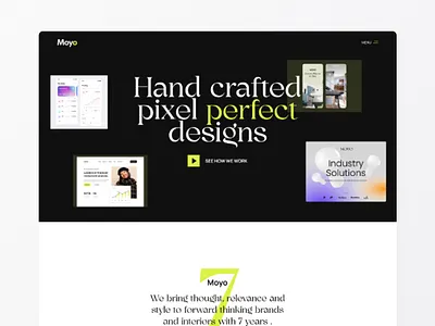 Header Exploration | Design Agency landing page design. agency digital homepage landing landing page trendy ui ui ux user interface web web design webiste
