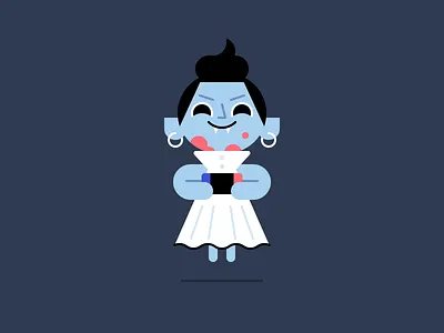 Vampire Gamer Girl blood character design halloween holiday illustration mario kart nintendo switch october vampire