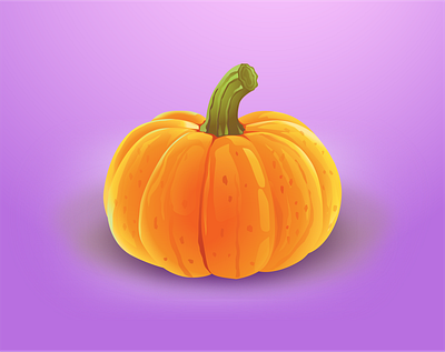 Pumpkin adobeillustrator design gradient illustration pumpkin vector