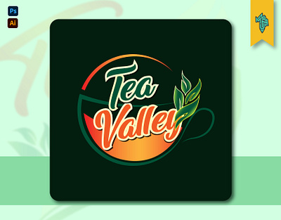 Tea Valley - LOGO DESIGN - Lettermark brandandlogo branding design designer graphic design graphicdesign graphicdesigner graphics icon illustration illustrator lettermark lettermarklogo logo logodesigner nazmulgfx nzmlhrd ui