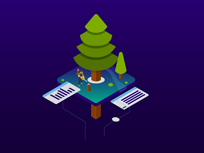 Isometric Illustration illustration isometric vector