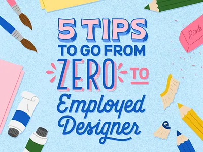 5 Tips Editorial Illo art supplies career shift editorial editorial illustration hand lettering how to illustration lettering new designer tips