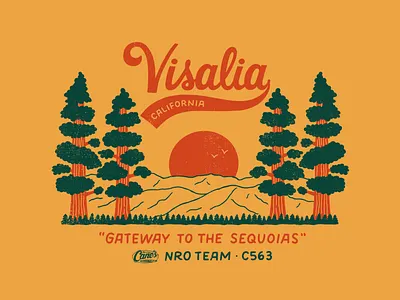 Cane's Visalia Tee california forest illustration lettering national forest nature nature illustration procreate redwoods sequoia trees sequoias sierra sierra mountains t shirt t shirt art t shirt design tee tee design trees visalia