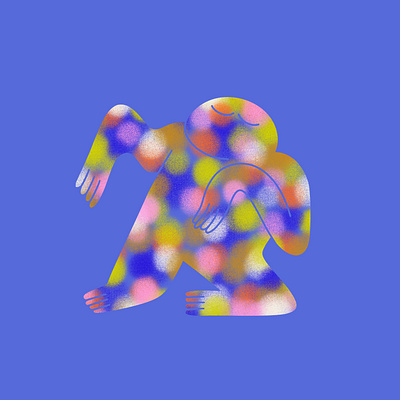 blobby but happy blob characterdesign colourful dance design digitalillustration grain illustration illustrator texture