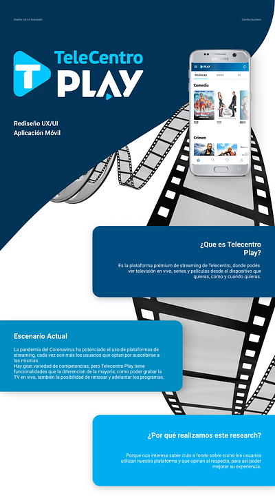 Rediseño de la aplicación móvil Telecentro Play app design figma ui userexperience ux uxui