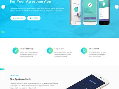 html mobile landing app design design illustration portfolio webs website