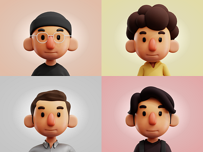 Cartoon Character Maker - A Customizable Avatar Builder by sethmoser, Download free STL model