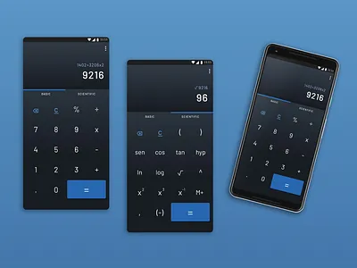 Daily UI Challenge #004 - Calculator graphic design ui