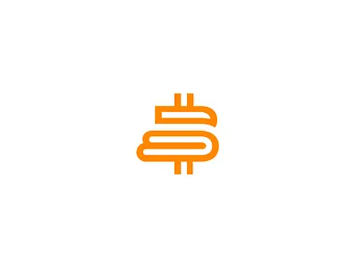 Bitcoin B Logo Design branding graphic design logo