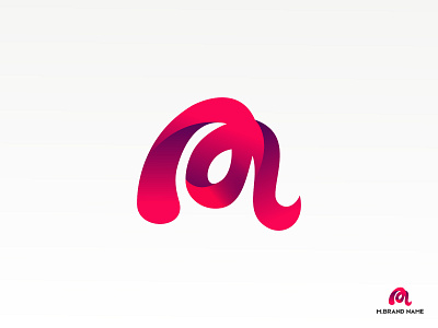 Letter M Gradient Logo brand design branding business logo creative design emblem gradient icon illustration letter letter m gradient logo logo logodesign logotype m m logo mark minimalist symbol vector