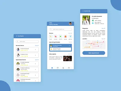 My Doctor - Health App app design graphic design typography ui ux