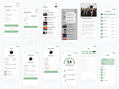 Academy App design ui