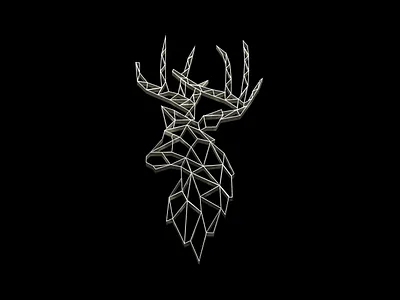 Deer #lowpoly Design branding deerlogo graphic design logo brand manitgraphics lowpoly
