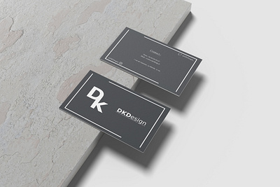 Mockup of my business card design icon illustration logo typography vector