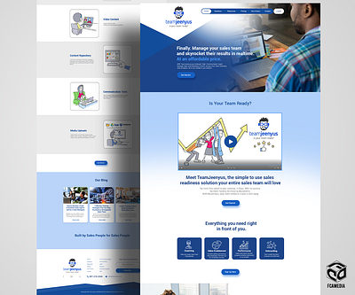 Landing Page Design for Teamjeenyus graphic design ui ux website design