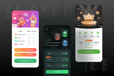 Subscribe app design illustration ui ux web 应用 插图 设计