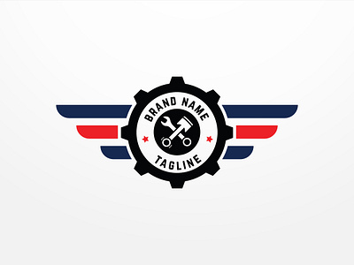 Custom Garage automotive branding cars custom design garage logo vector workshop