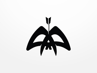 Monster Skull arrow branding design hard illustration logo monster skull vector