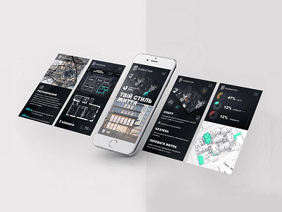 VIP class residence's site: mobile version 3d adobe xd figma graphic design photoshop ui web design webmil webmil web production