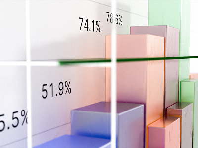 Appinio Platform In The Metaverse 3d bar chart charts data visualisation data visualization data viz metaverse platform product design render rendering toggle ui virtual reality vr