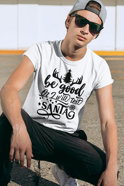 Be good or I will text santa T shirt design amazon t shirts best t shirt design creative t shirt design ideas custom t shirt design etsy t shirts free t shirt design funny workout shirts redouble t shirts t shirt design t shirt design maker t shirt design online free t shirt design template t shirt mockup t shirt mockup free unique graphic t shirts