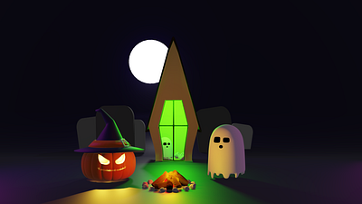 Halloween 3d blender halloween