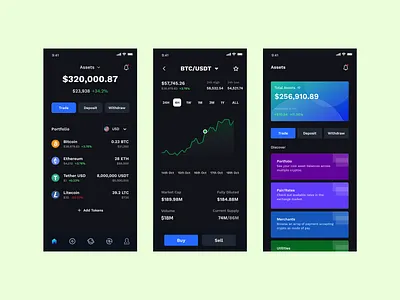 Vibra Crypto Mobile App blockchain crypto design exchange mobile app