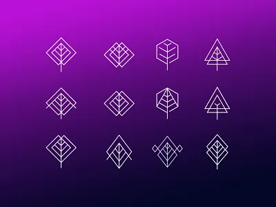 Leaf Collection. blue brand brand design brand guide branding geometric green icon identity leaf leaf logo line art logo logo design logodesign logos logotype modern popular simple