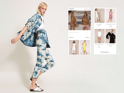 Twinset Milano. Online store branding design e commerce minimal online store shop ui ux интернет магазин
