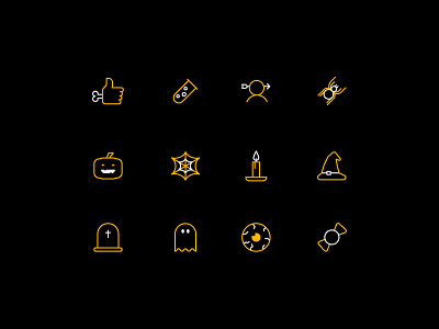 🎃 BOOOO!!! Halloween icons design graphic design halloween icon icon pack illustration minimal ui vector