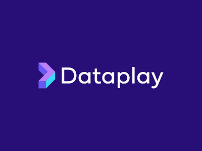 Dataplay Logo Design brand branding cloud services cost optimization data data analytics design icon identity design letter mark monogram logo logodesign minimal play tech technology