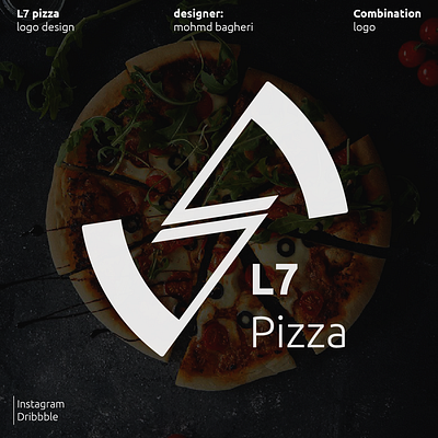 L7 Pizza branding design illustration illustrator logo logodesign vector