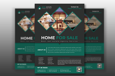 Corporate Real Estate Flyer Design advertisement advertising agency brochure business business brochure business flyer corporate design design flyer illustration logo